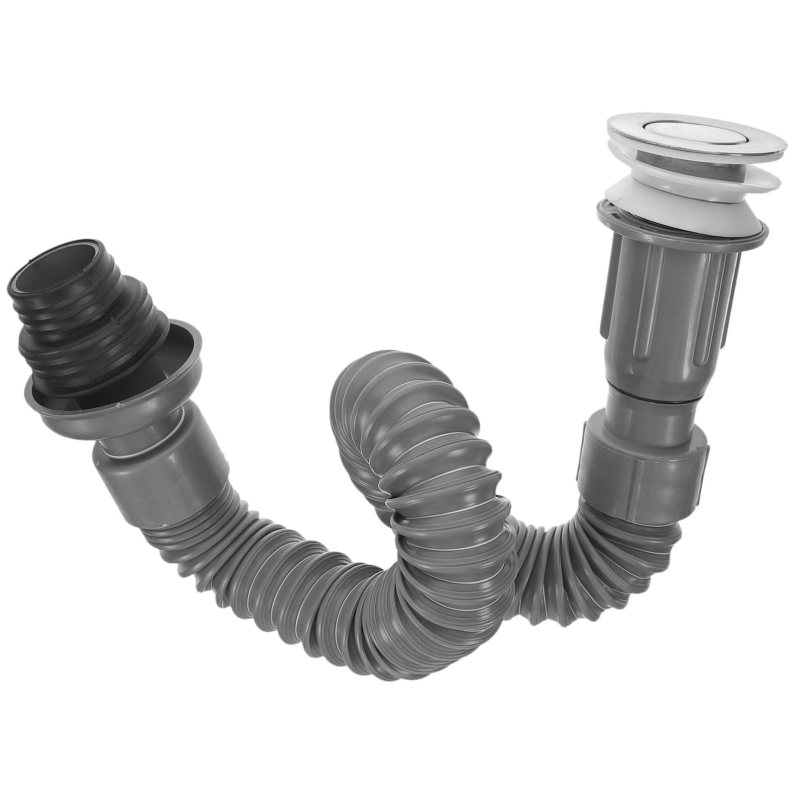 Tubo flexible de PVC for desagüe fregadero, conector aguas residuales for baño, cocina, lavabo, manguera, tubería drenaje, piezas fontanería