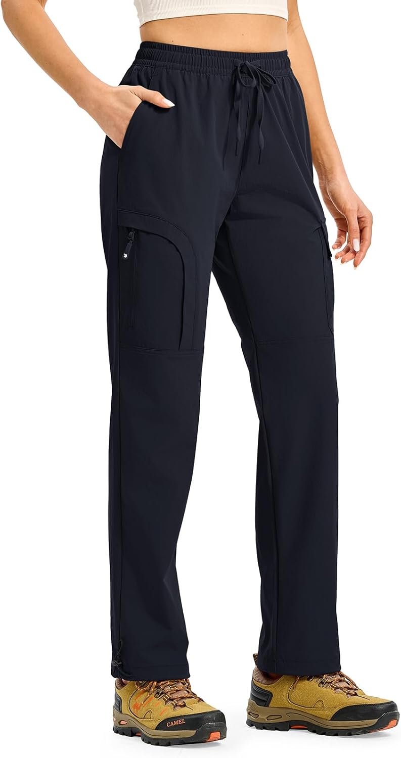 Gopune Women's Hiking Cargo Pants Lightweight Quick Dry Water Resistant Camping Work Travel Pants