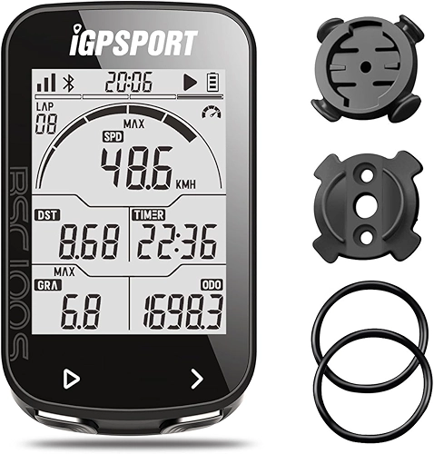 iGPSPORT BSC100S Ciclocomputador GPS, Bluetooth Tela de 2,6 Polegadas IPX7 à Prova d'água 40H de Vida útil da Bateria Computador de Bicicleta Sem Fio