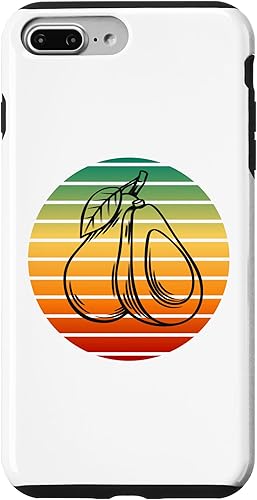 iPhone 7 Plus/8 Plus Keto dieta baja en carbohidratos y dieta cetogénica - Funda de aguacate vintage