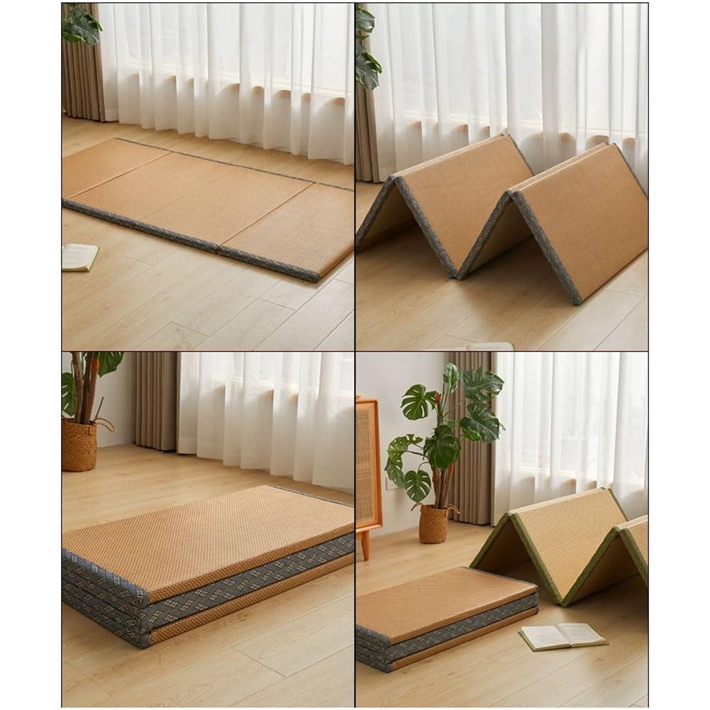 Artiz Colchón De Tatami Tradicional Japonés, Colchón De Suelo Plegable De Fibra De Coco Natural, Esterilla De Meditación para Suelo, Yoga O Sala De Té.