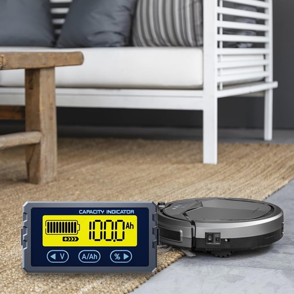 DollaTek Testeur de batterie Coulomb Compteur Indicateur de capacité Détecteur Li-ion Lifepo4 Coulomètre Voltmètre 8-120V 100A (0-150A)