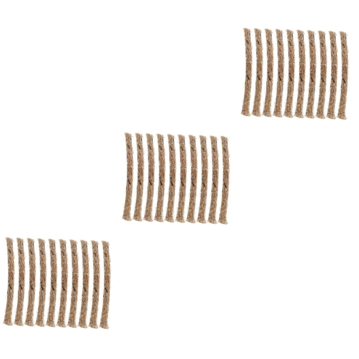 BESPORTBLE 60pcs Fire Starter Rope Lighter Tools for Outdoor Camping BBQ and Emergency Use Lightweight and Fire Starting Strips for Instant Combustion