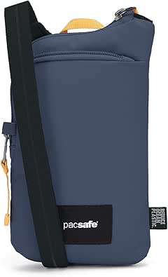 Sac Bandoulière Anti-vol Pacsafe GO Tech Avec Poche RFID - Nylon Recyclé, Noir