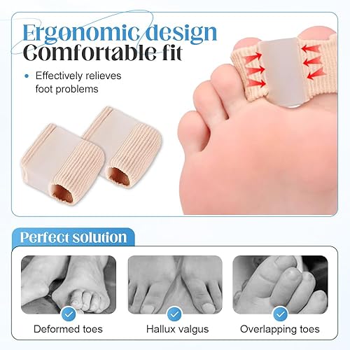 Miniatura 5 de Separadores de dedos para mujeres, 2025 mejorados, corrector de juanetes para mujeres, separadores de dedos de juanetes para dedos superpuestos para