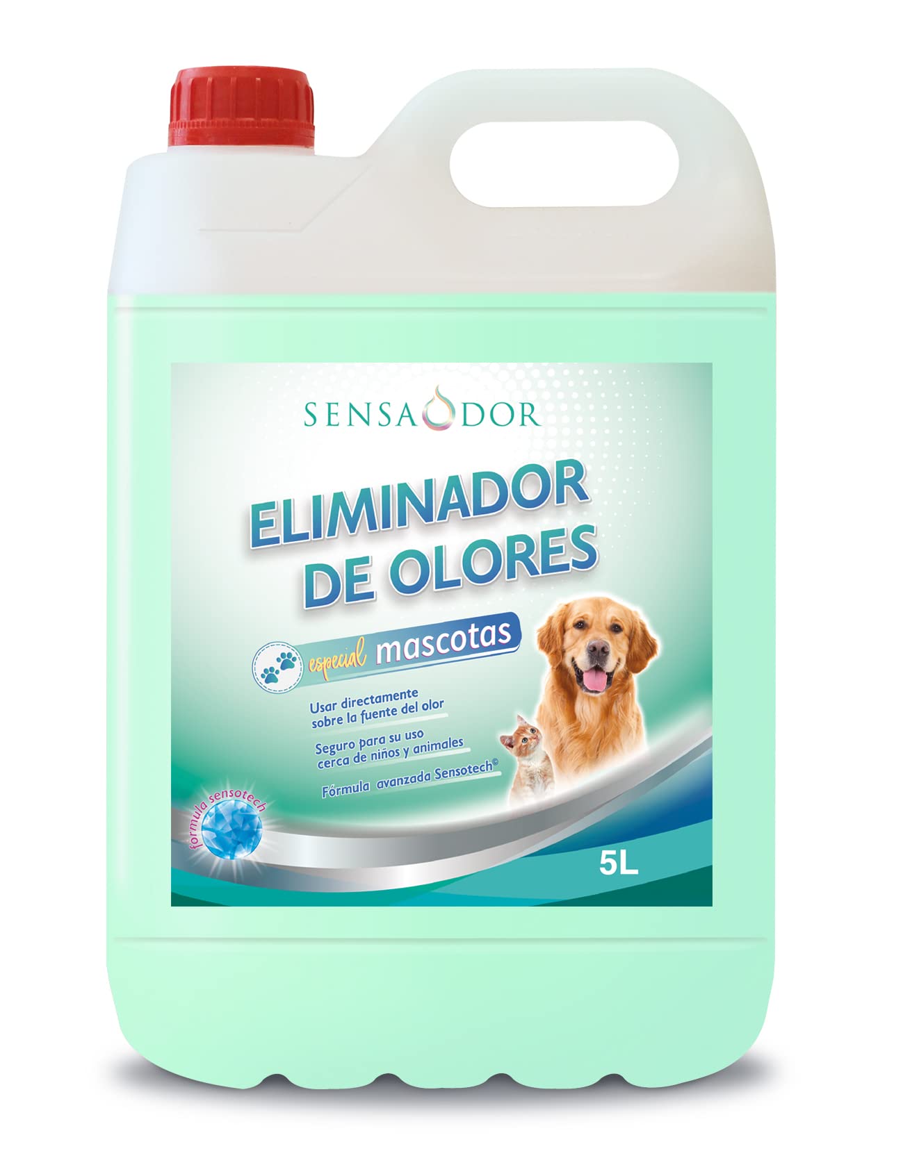 Eliminador de olor especial mascotas garrafa 5 litros Sensaodor