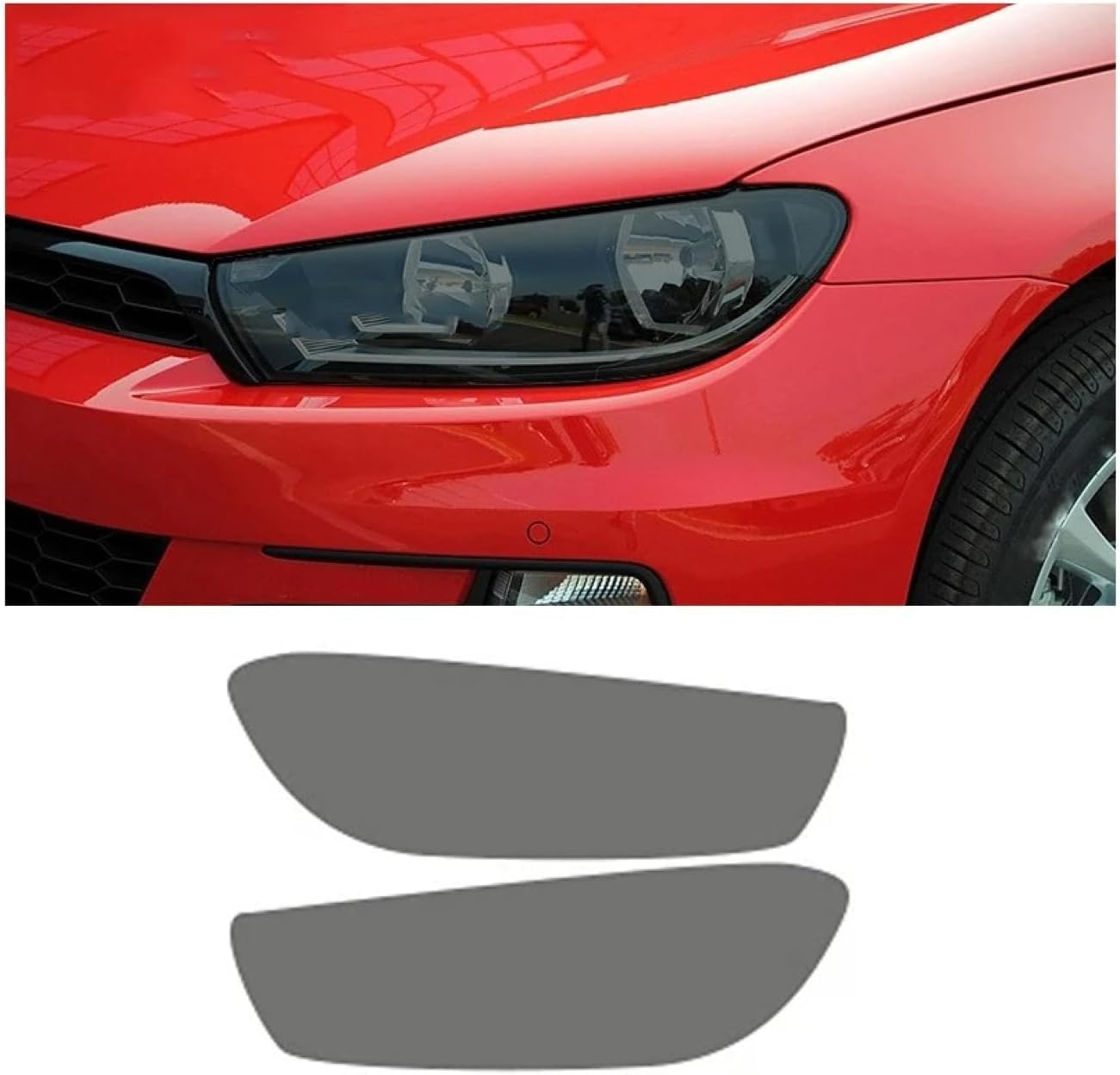 SamLng Car Front Light Film for Scirocco 2008-2017 Car Headlight Protective Film Car Front Headlamp Protection Film car Lights Film Headlight Anti-Scratch Non-Yellowing Protective Film