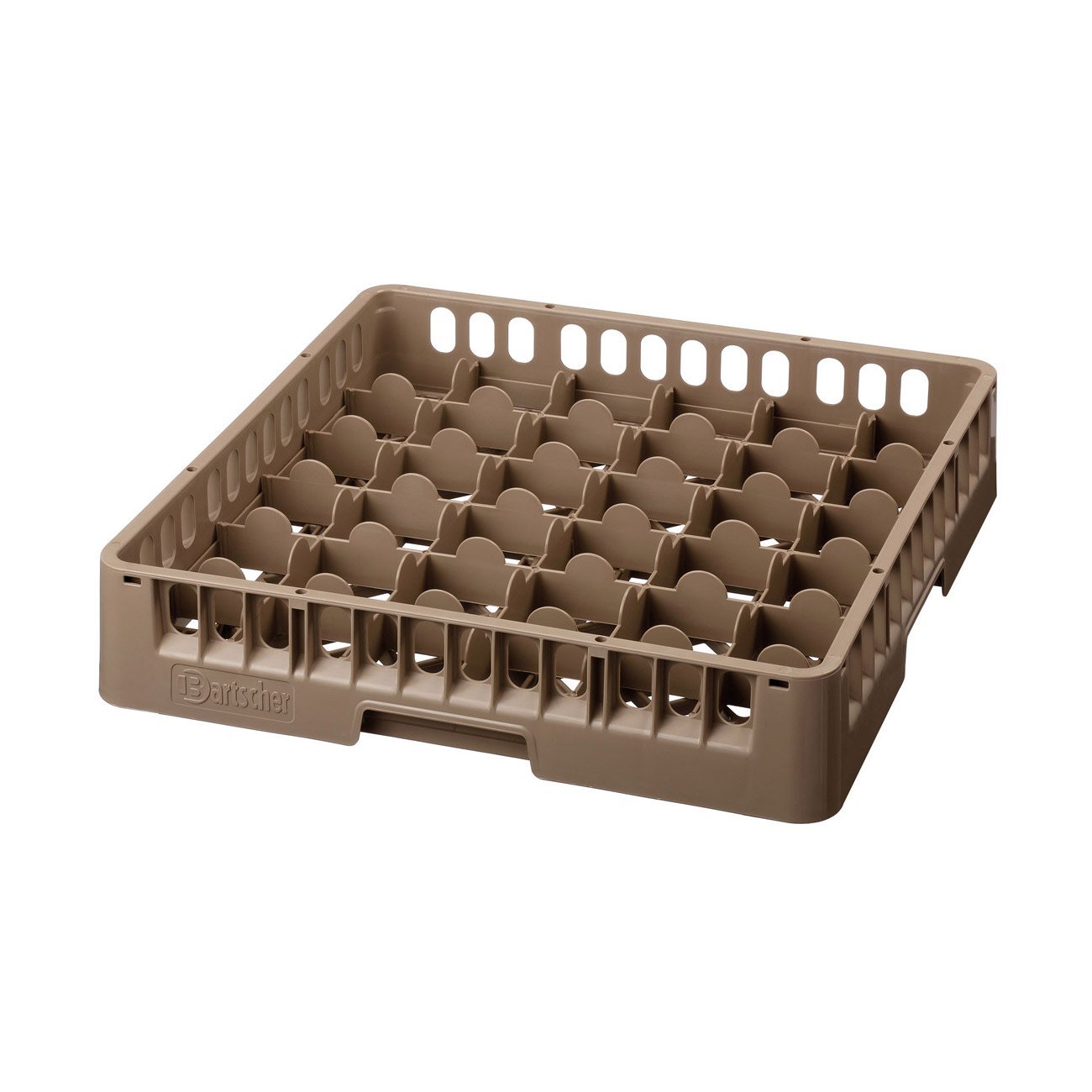 Bartscher Gläserkorb 500 x 500 mm, 36 Fächer | Gastronomiebedarf