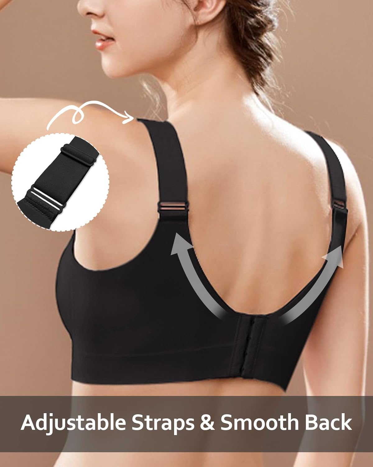 WOWENY Wirefree Bras for Women Full Coverage No Underwire Everyday Bras Comfortable Wireless V Padded Bralettes - Image 3