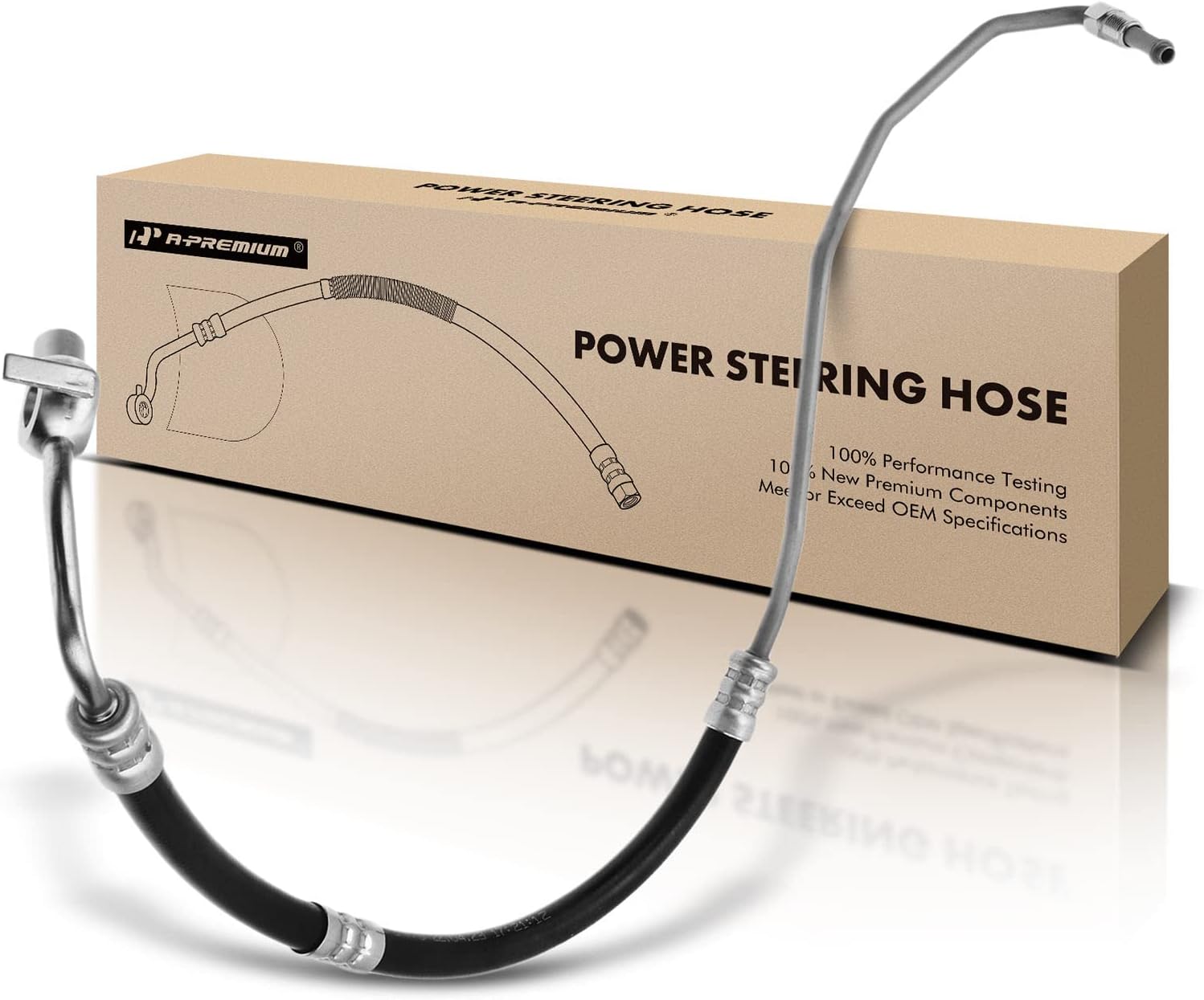 A-Premium Power Steering Hose Pressure Hose Line Assembly Compatible with Toyota 4Runner 2010-2019 2.7L 4.0L Pump To Gear