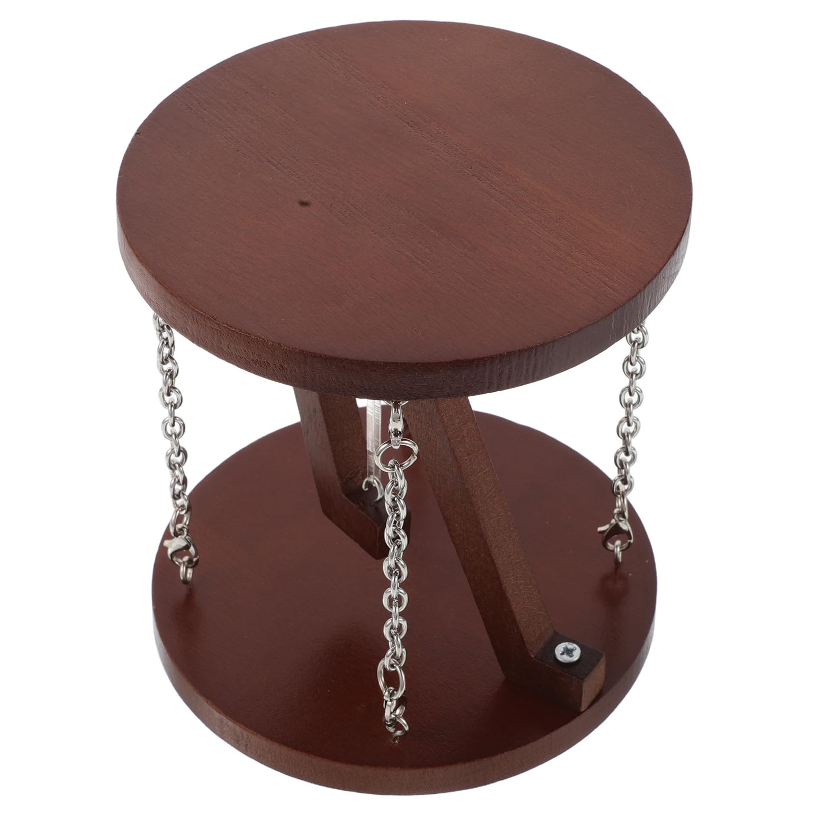 Étagère de table en bois tendu ifundom sculpture marron de bureau