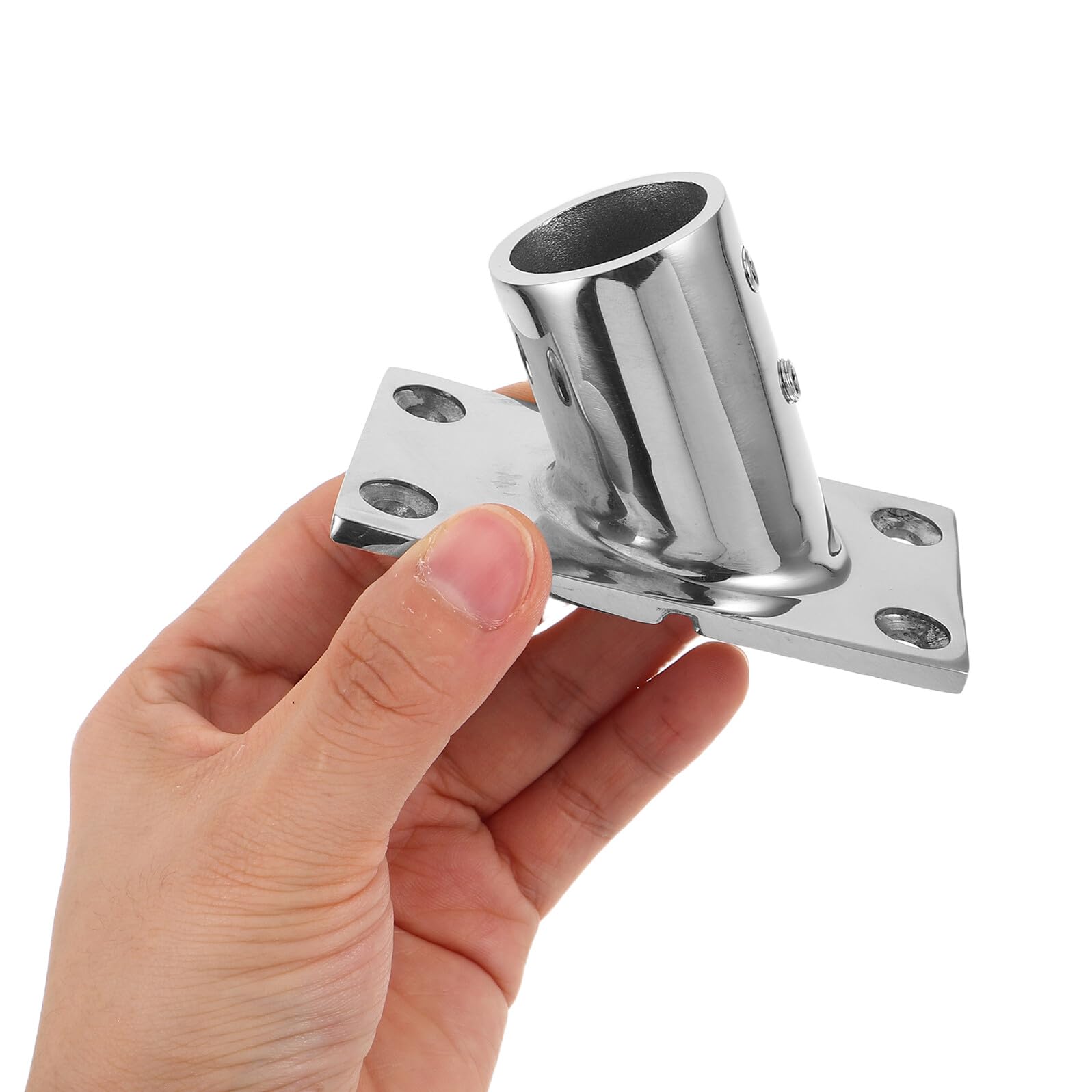 Abaodam Supporto Asta Bandiera in Acciaio Inox per Barca Base Marina Compatta e Resistente per Montaggio su Parete Yacht e Ponte Accessorio Nautico Elegante e Facile da Mantenere