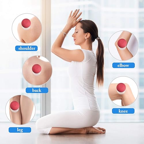 Miniatura 10 de Juego de 4 ventosas de vidrio de silicona de vidrio, tazas de ventosas de succión al vacío para masaje, cara, piernas, brazo, espalda y hombros