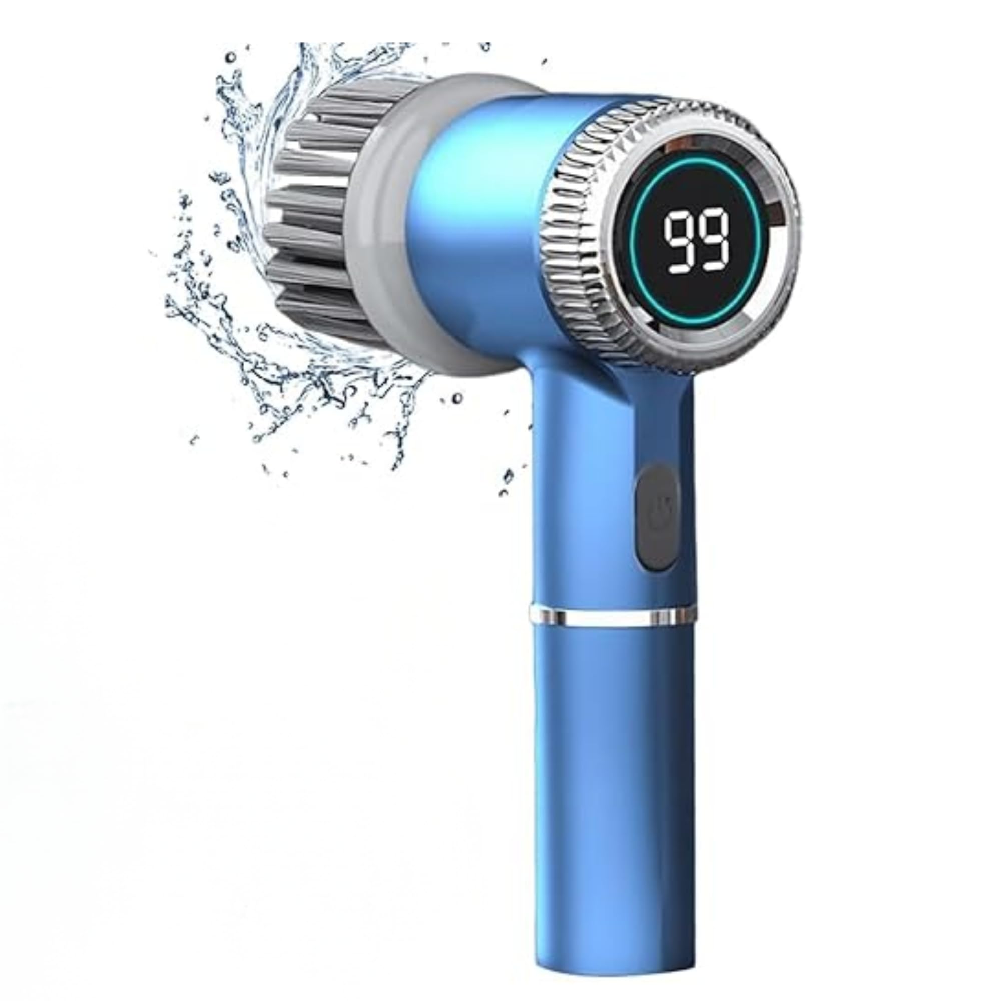 5-in-1 Electric Scrubber, Electric Spin Scrubber Cleaning Brush with 5 Brush Heads, Cordless Electric Cleaning Brush, 3 Speeds & Max 2400RPM, Handheld for Kitchen, Bathroom-image-12