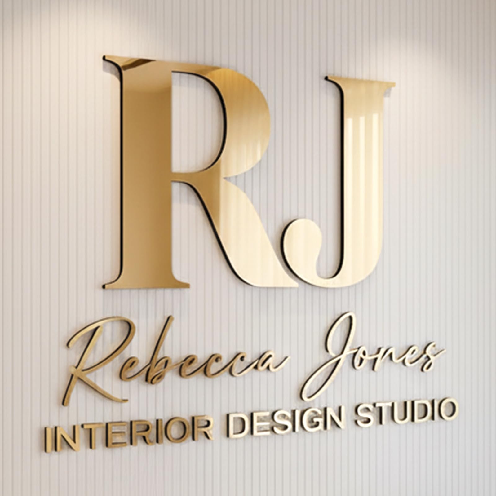 Personalized Business Sign - Custom 3D Laser Cut Acrylic Sign, Business Logo for Wall, Storefront, Salon, Wedding, Office, Company, Cafe, or Home Décor