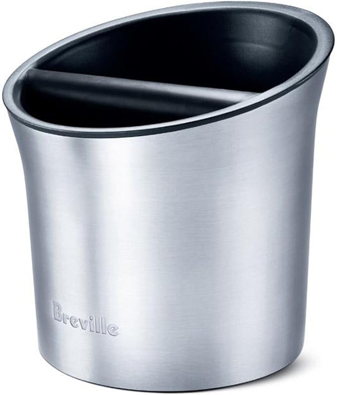 Breville BCB100 Knock Box, Die-cast Espresso Machine Accessory, One Size, Brushed Stainless Steel