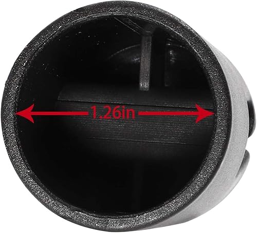 Miniatura 5 de Tapa de poste para trampolín para sistema de anillo superior de hoja de acero plana, 6 piezas, negro, solo cabe en poste de trampolín de 1.260 in