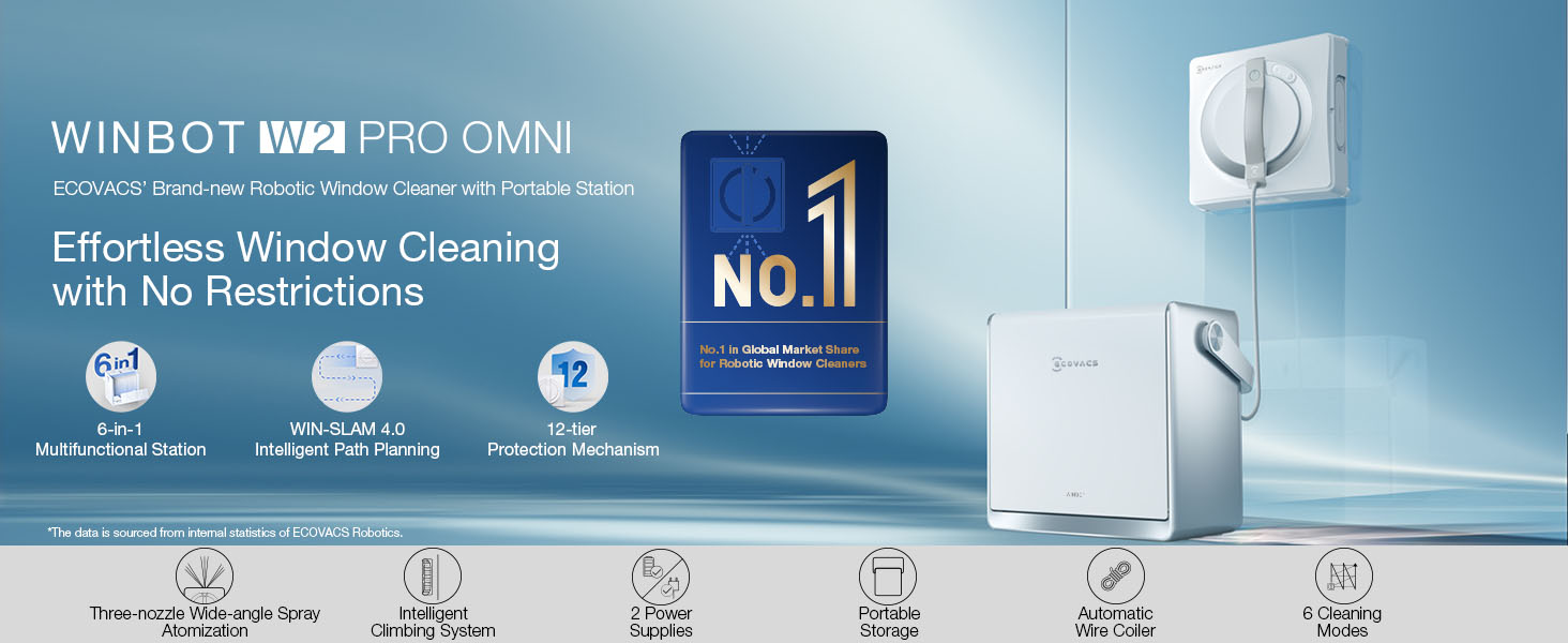 ECOVACS WINBOT W2 OMNI 本体 WINBOT W2 OMNI