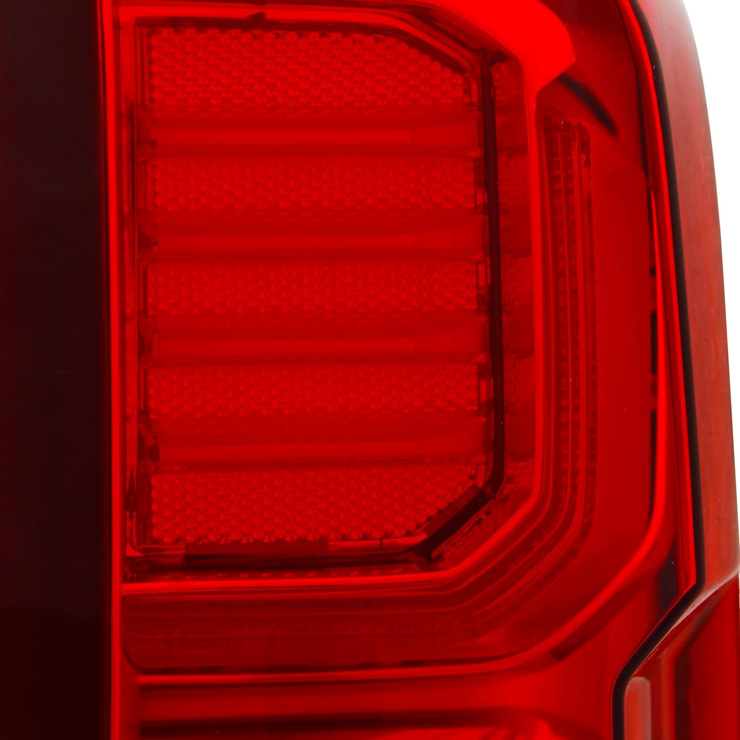 AKKON - Fit 2016 2017 2018 Chevy Silverado 1500 LTZ Pickup Truck LED Tail Light Red Clear Driver + Passenger Replacement