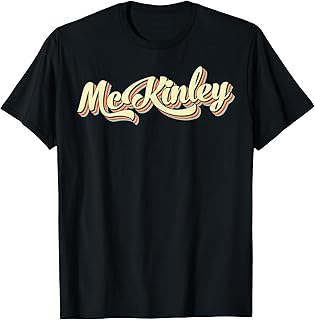 McKinley TShirt Retro Art Baseball Font Vintage T-Shirt