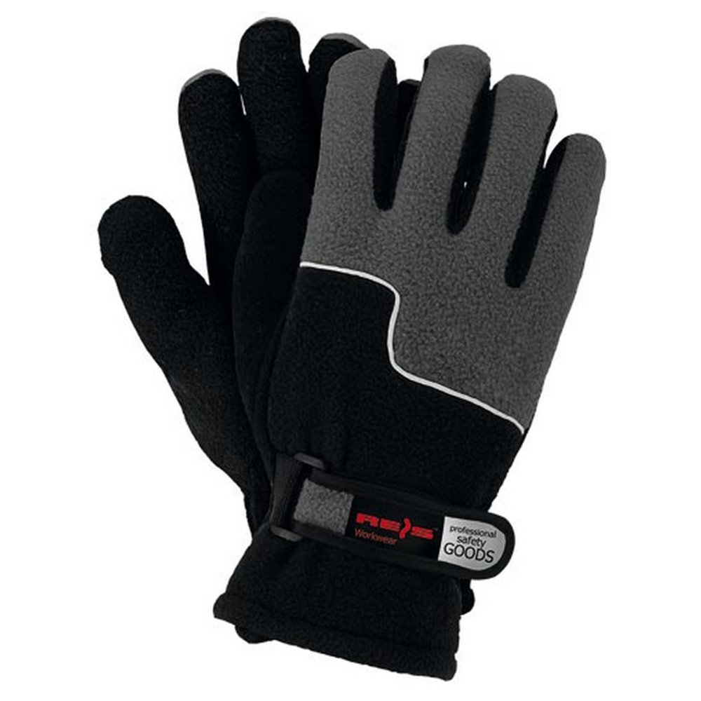 Guanti Da Lavoro Reis Rteni_Bs10 In Poliestere Con Rivestimento Nitrile | Confezione Da 12 Paia | Nero/Grigio - 2