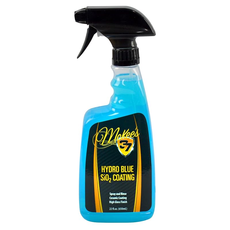 McKee's 37 Hydro Blue SiO2 Coating, revestimento cerâmico em spray para pintura, vidros, rodas, cromados e acabamentos, 660 mL