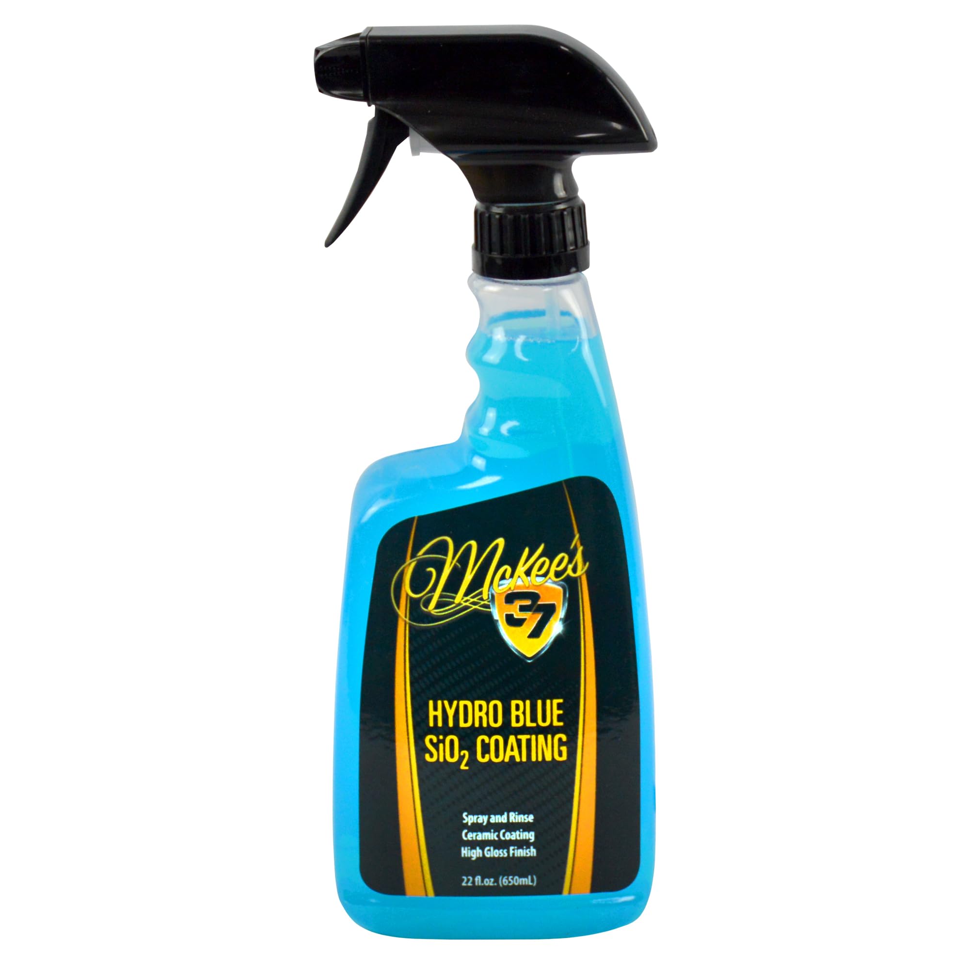 McKee's 37 - Hydro Blue SiO2 Coating | Ceramic Coating for Cars, Easy Protection & Shine Spray for Paint, Glass, Wheels, Chrome & Trim (22 oz)