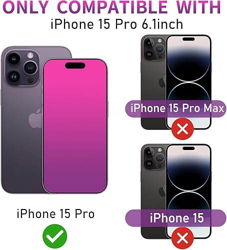 Miniatura 8 de Paquete de 2 protectores de pantalla de vidrio templado degradado para iPhone 14 Pro 5G de 6.1 pulgadas, protección ocular antiespía y luz azul, HD,