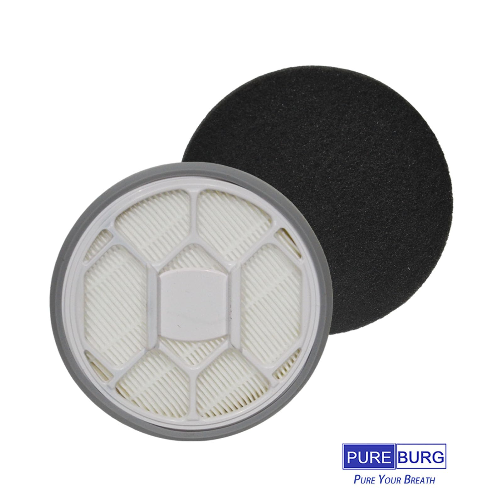 PUREBURG Filtro de repuesto compatible con Oneisall LM2 ON-D81 y Afloia LM1 Homeika, kit de aseo para mascotas, 4 HEPA + 8 esponjas para accesorios de aspiradora para perros, gatos y mascotas