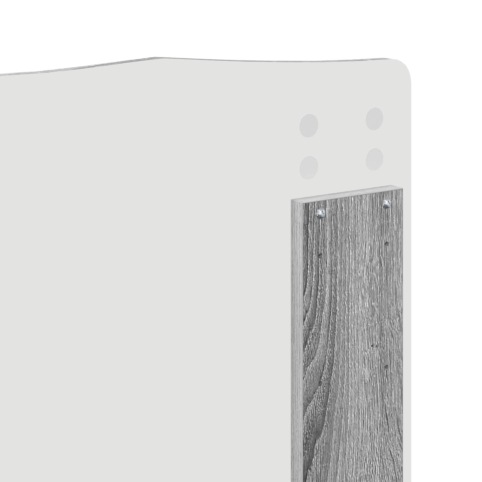 vidaXL Estructura de Cama con cabecera Gris Sonoma 120 x 190 cm