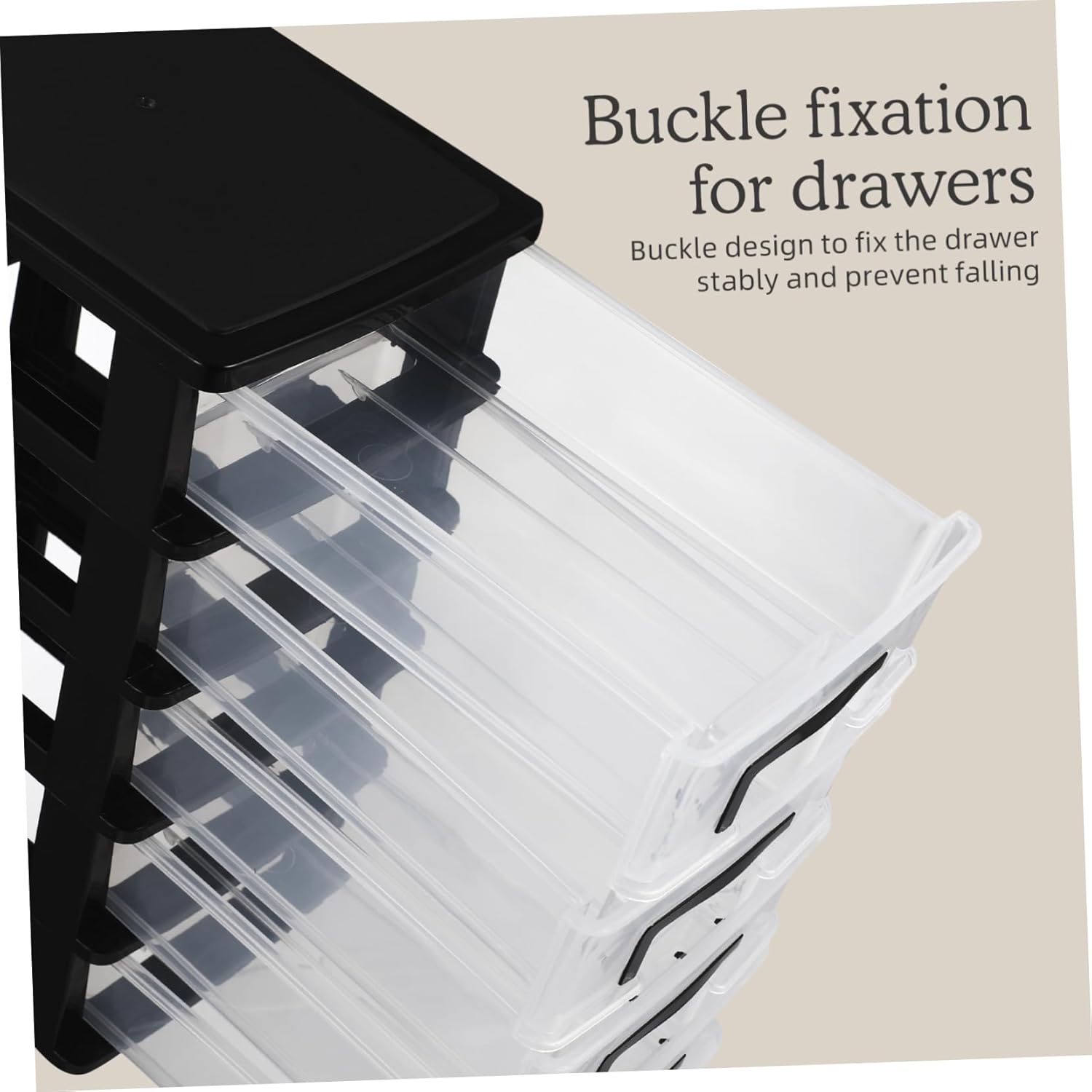 5-layer Storage Cabinet, Portable Plastic Drawer Type Closet Dustproof Storage Case Organizer Sundries Holder