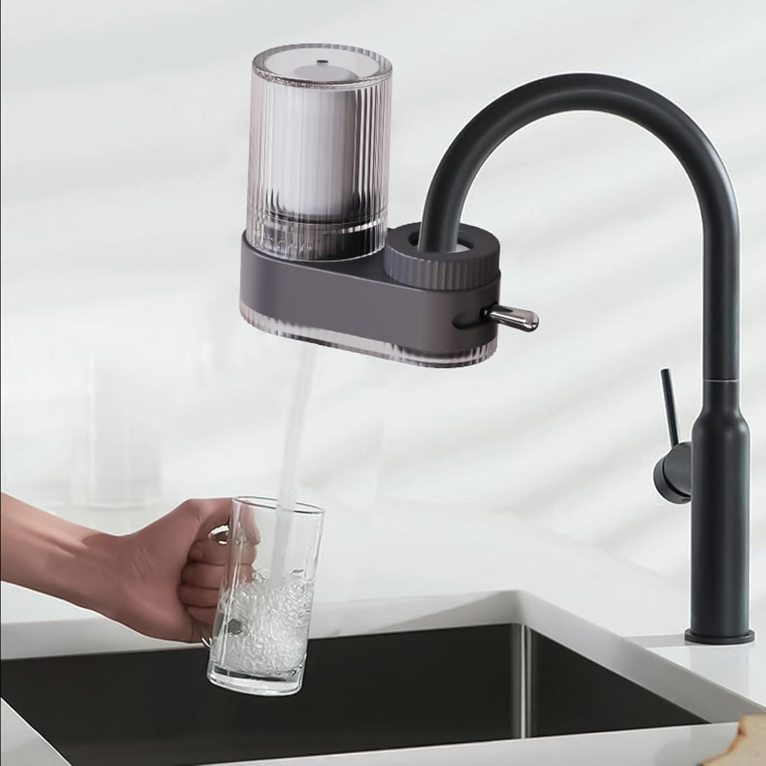 Faucet Purifier | 4-Layer Filtration System - Faucet Mount Water Filter,for Home Kitchen Apartment Restaurant Hotel