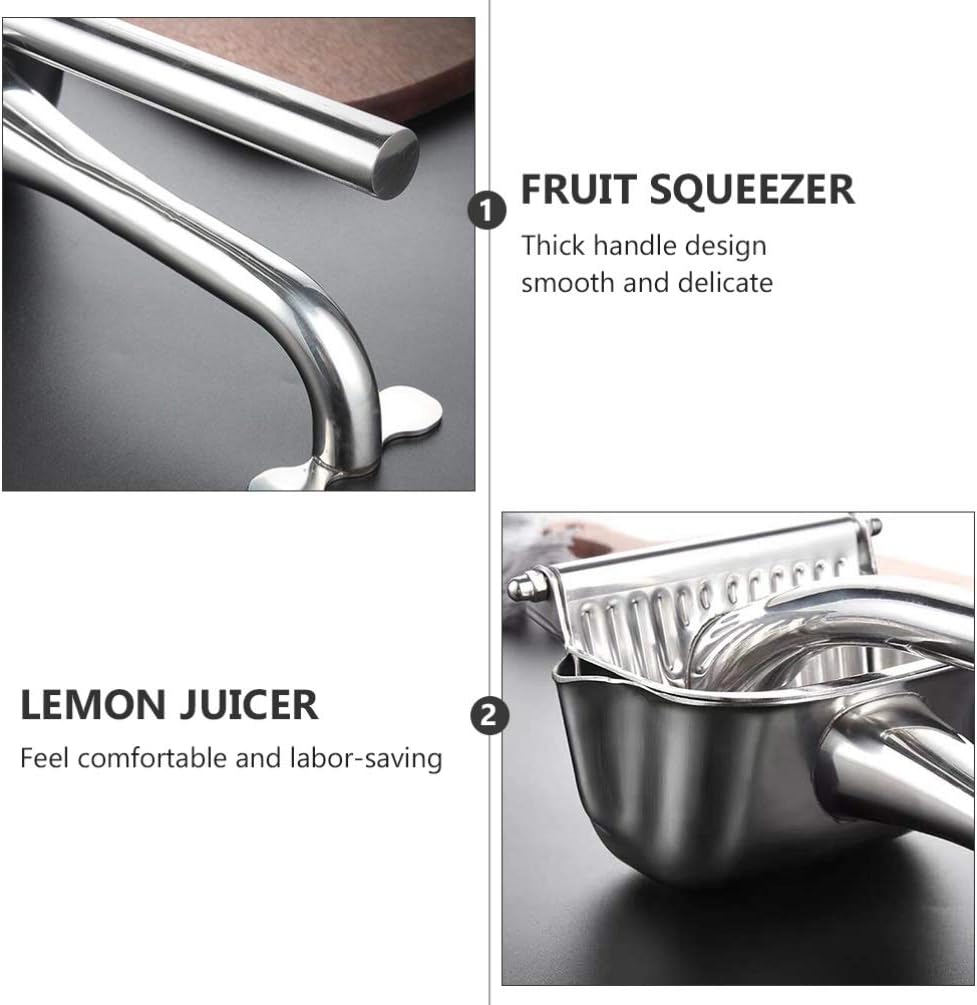 Fruit Juice Squeezer Portable Juicer 304 Stainless Steel Manual Lemon Fruit Squeezer Lemon Clip