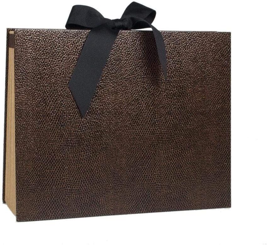 Caspari Snakeskin Accordion File in Brown & Black, 1 Folder