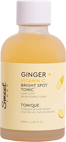 Sweet Chef Ginger Vitamin C Spot Tonic - Tónico facial de jengibre cúrcuma vitamina C hidrata y suaviza visiblemente la piel la vitamina C ayuda a