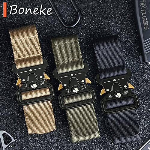Military Belt, Men Tactical Belt with Quick Release Metal Buckle Ideal for military training and outdoor, police belts4