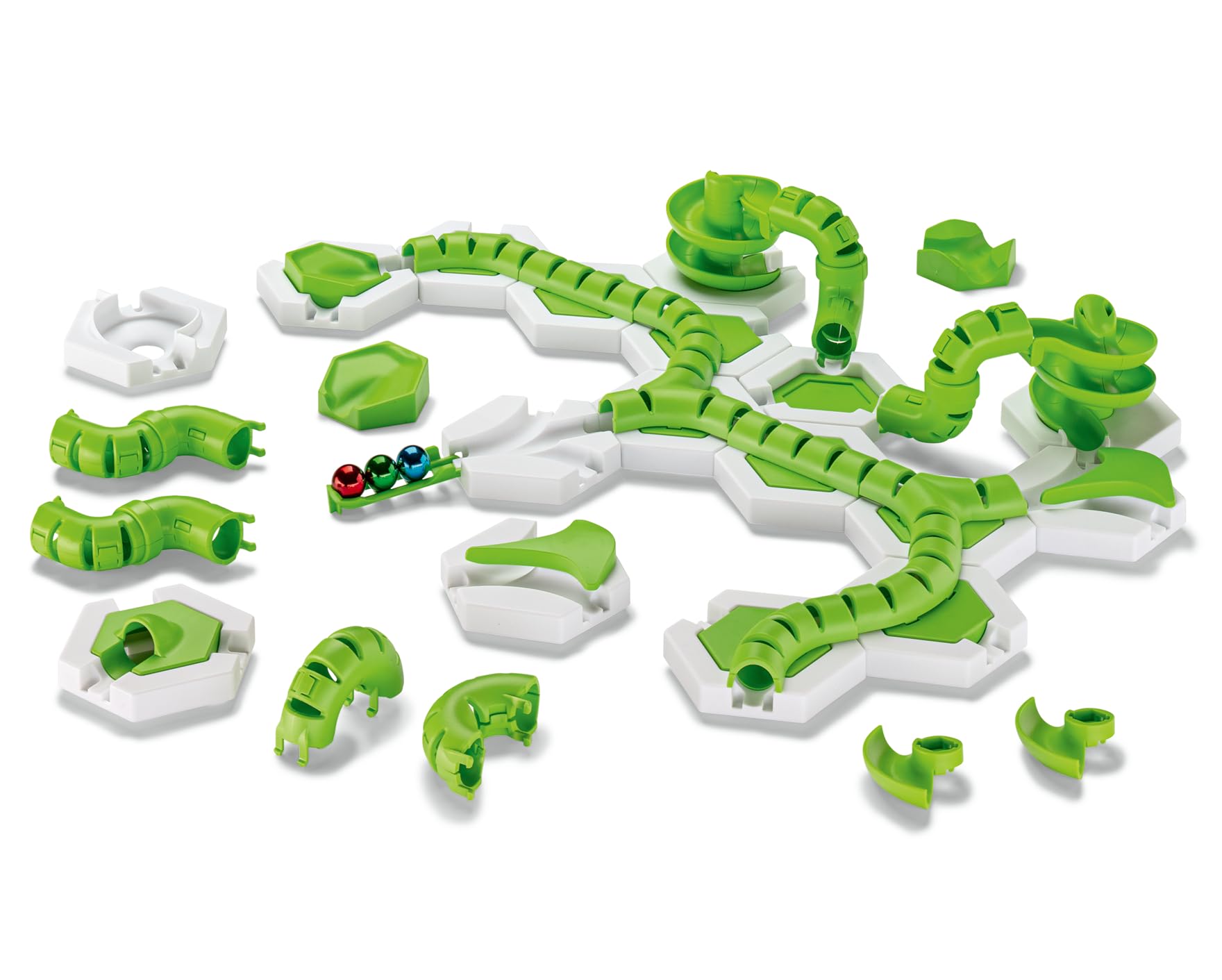 Ravensburger - GraviTrax - Twirl 32-częściowy zestaw przedłużający - Circuit de Balls - Kreatywny zestaw do budowania - tor z kulkami - Od 8 lat - Wersja francuska - 22435