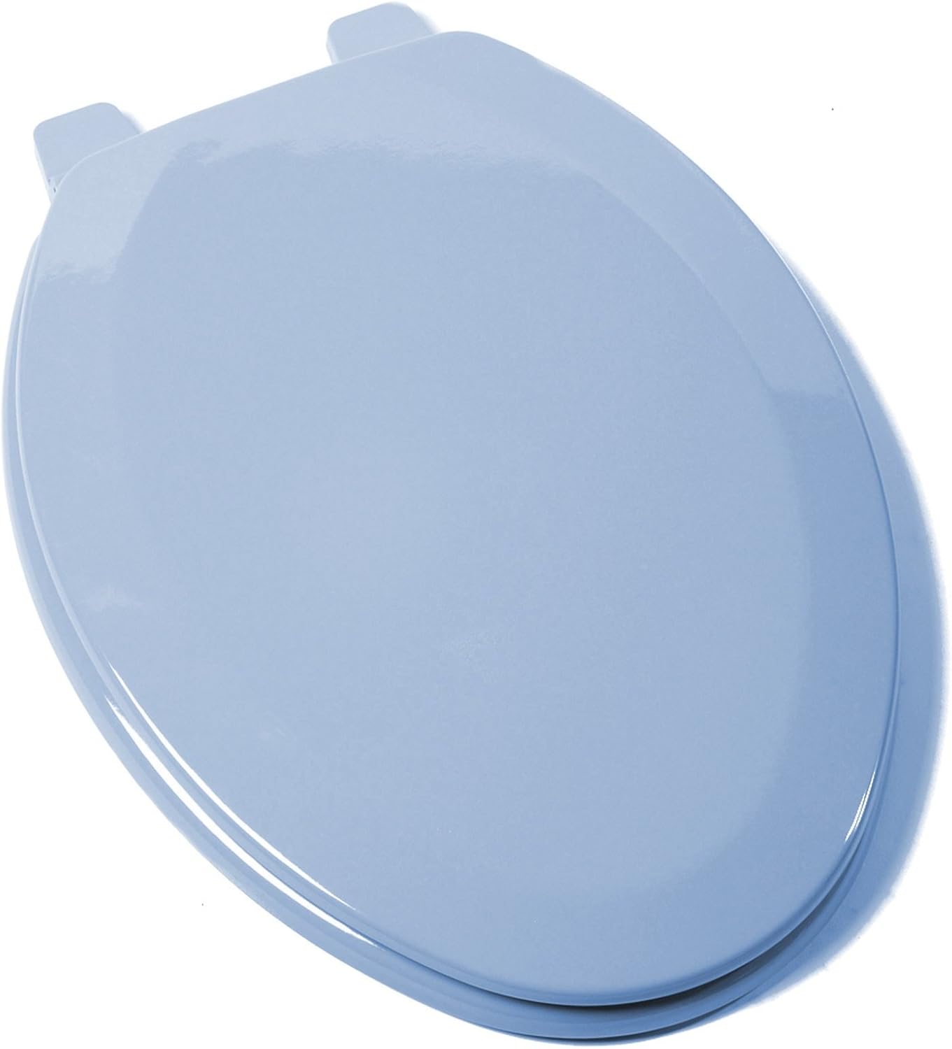 1F1E5-45 Premium Molded Wood Elongated Toilet Seat with Adjustable Hinge & OSG, Regency Blue