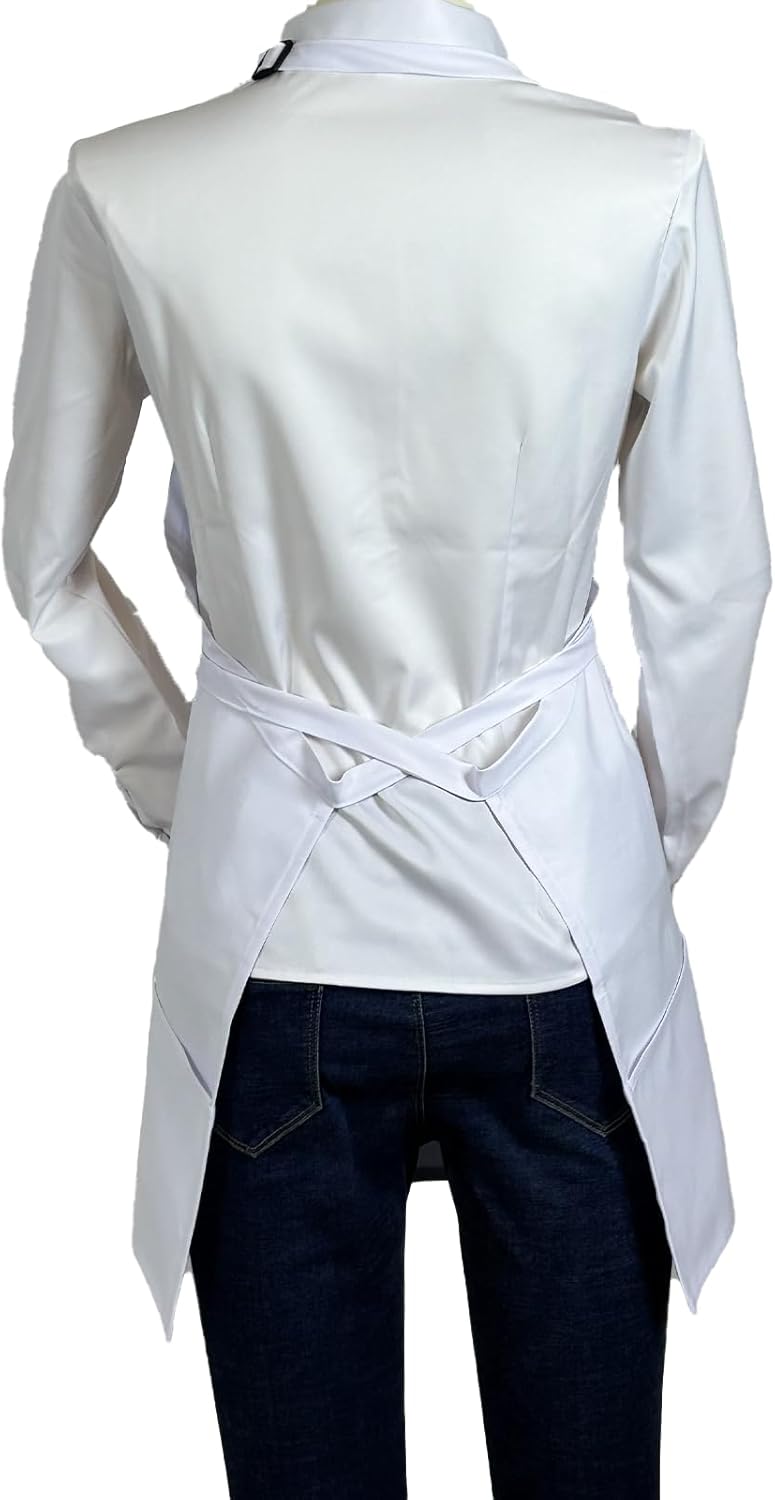 Waterproof Server Apron, Aprons for Women with 3 Pockets, Machine Washable Aprons for Cooking, Men Chef Apron - Image 6