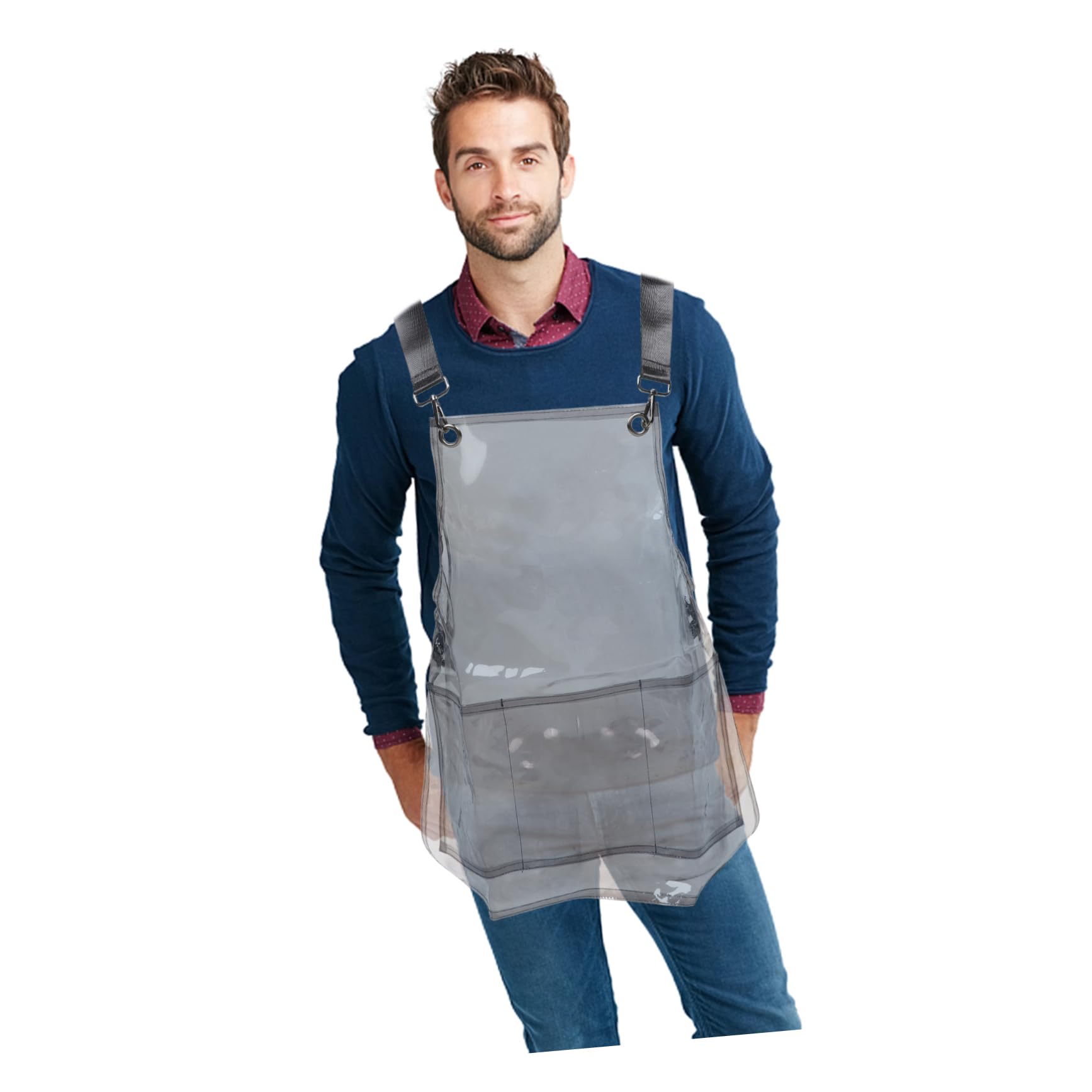 Delantal de Cocina Negro de Tpu Resistente al Agua Aceite