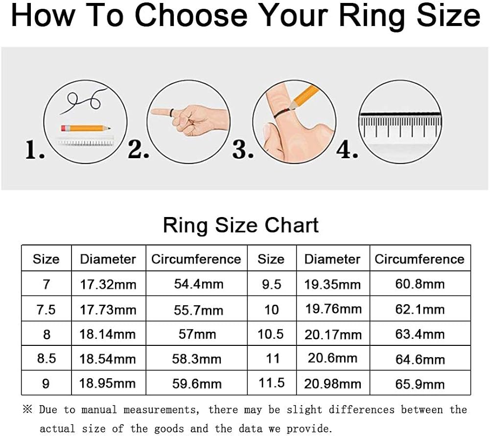 Miniatura 6 de JINAO Anillo de boda chapado en oro de 18 quilates con circonita cúbica para mujeres y hombres