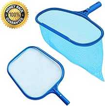 Guarm Heavy Duty Deep-Bag Pool Rake & Swimming Leaf Skimmer Net with Medium Fine Mesh,Fits Most Standard Pole for Cleaning Swimming Pools,Hot Tubs,Spas and Fountains (Flat rake + deep-Bag rake) - coolthings.us