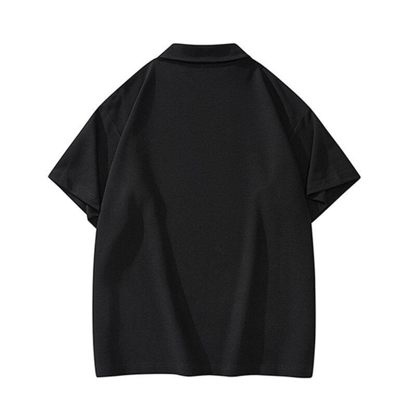 Poloshirts - Camiseta de manga corta para hombre, cuello de solapa, transpirable, ajuste cómodo, capa base para un uso diario cómodo