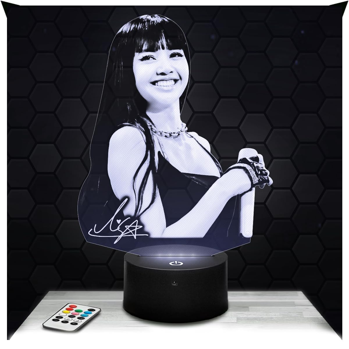 Lampephoto.fr - Lisa B. Pink 3D Lamp Deco Girl's Room 3D Lisa B. Pink K-pop Object Korean Pop Korean Gift idea Soft Light Decoration Night Light Deco, Original Christmas, Gift Idea for Teenagers TOP