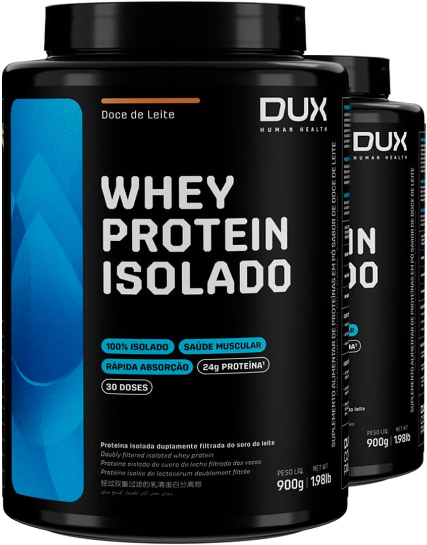 Kit 2 Whey Protein Isolado Dux Doce de Leite 900g