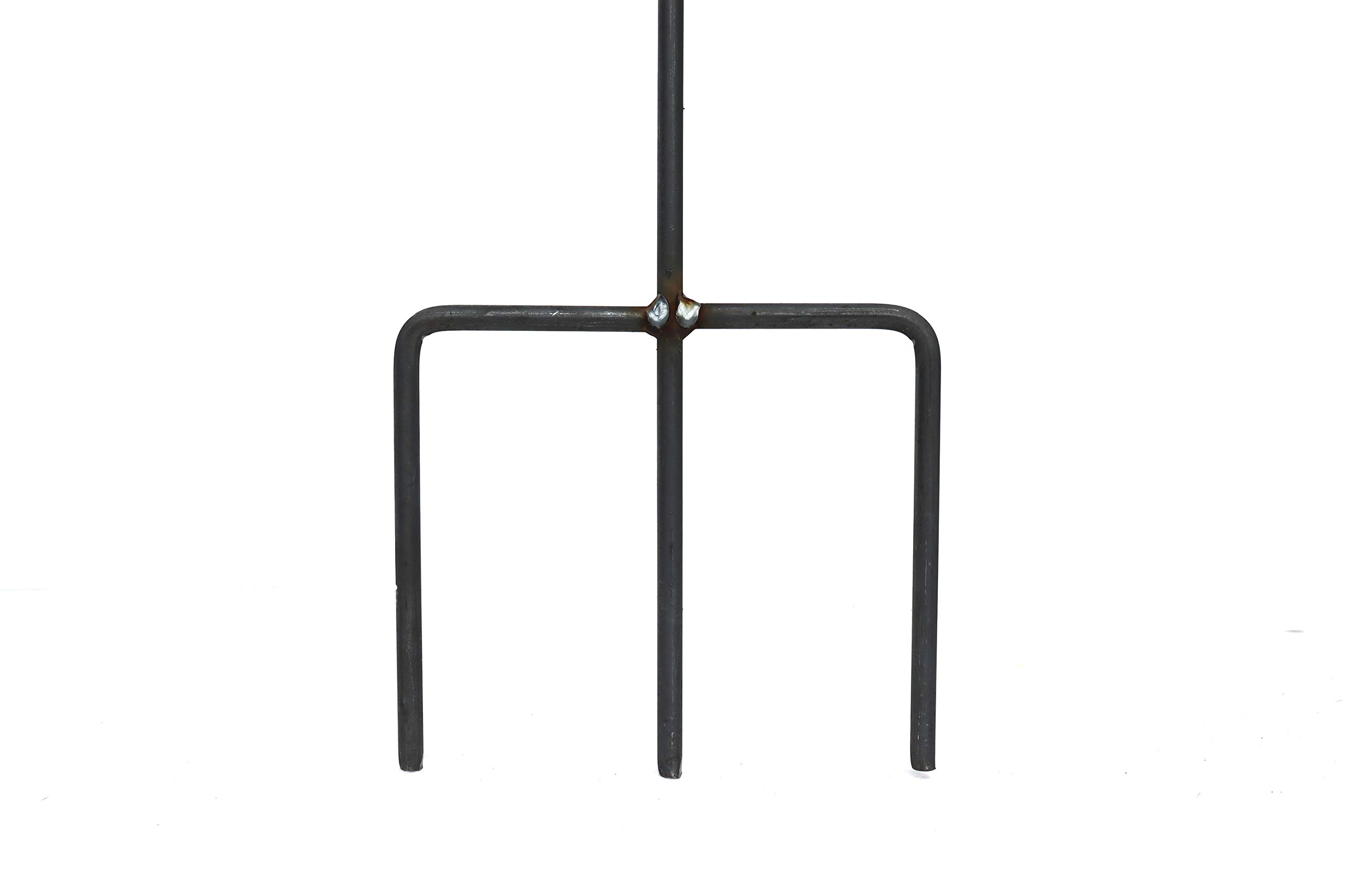 Rankgitter aus Holz/Metall stabil und freistehende Dekoration für den Garten in Naturrost als Rankhilfen für Kletterpflanzen Rosen Himbeeren Höhe 170 cm