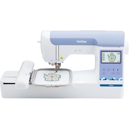 Brother PE900 5" x 7" Embroidery Machine with Embroidery Threads & Accessory Kit