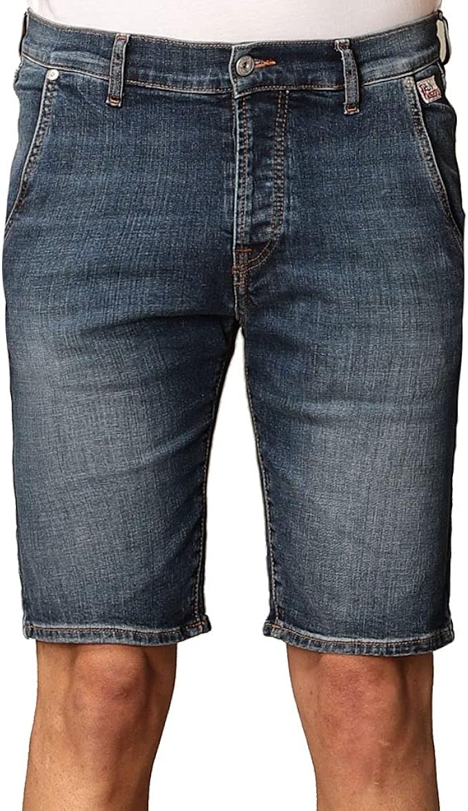 Roy Roger's bermuda in denim stretch elias scoglio