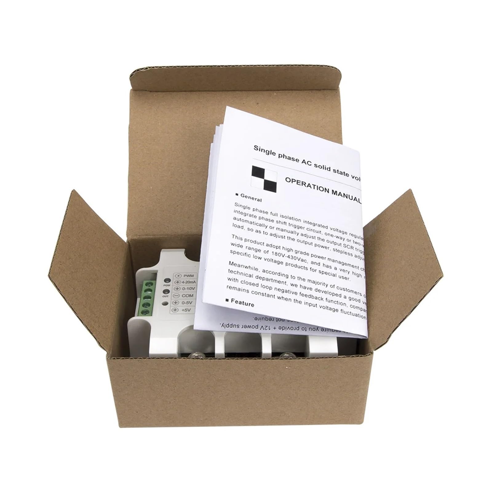 Módulo regulador de potencia/regulador de voltaje de estado sólido con retroalimentación negativa de circuito cerrado de CA monofásico LSA-H2P90YB-F de 90 A y 220 V