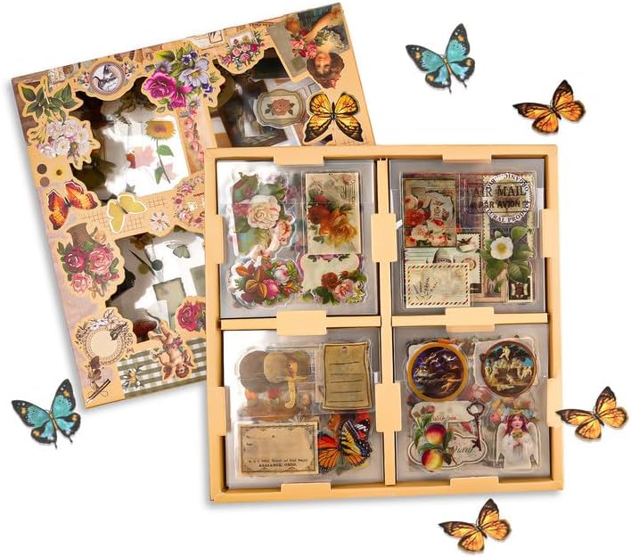 AAED 50 Stück Sticker Set Vintage Wasserfest Vinyl Hohe Viskosität AAED 50 Stück Sticker Set Vintage Wasserfest Vinyl Hohe Viskosität